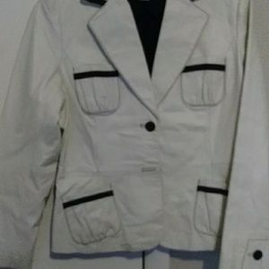 Spiegel leather jacket (white sz 12).